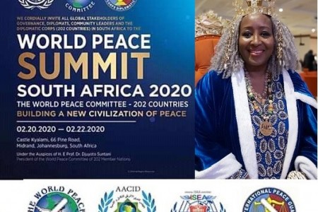 الملكة شيبا نائب رئيس AACID تختتم قمة السلام العالمية 2020 في جنوب إفريقيا         Queen Shibah concludes the 2020 World Peace Summit in South Africa